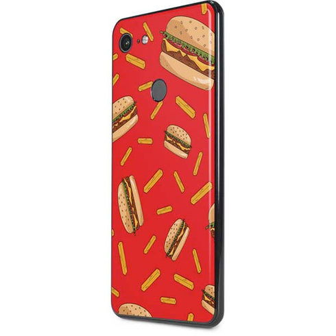 Burgers and Fries Google Pixel 3 XL Skin